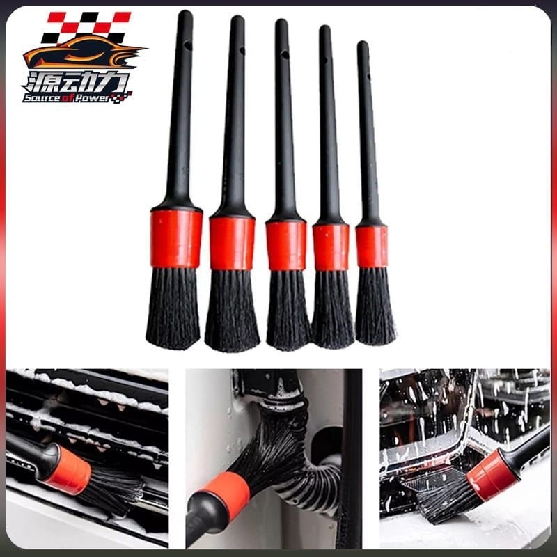 5Pcs Sikat Cuci Mobil Motor Kuas Mobil Kuas Motor Interior Celah Sikat Pembersih Kuas Detailing