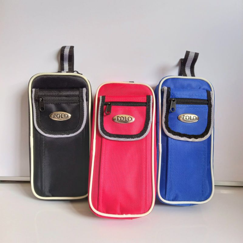 Tempat Pensil Kain Resleting Pencil Case POLO JU 505 Kantong ( Pcs ) [ Original ]