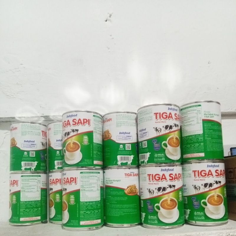 

krimer / susu kental manis tiga sapi 1 dus