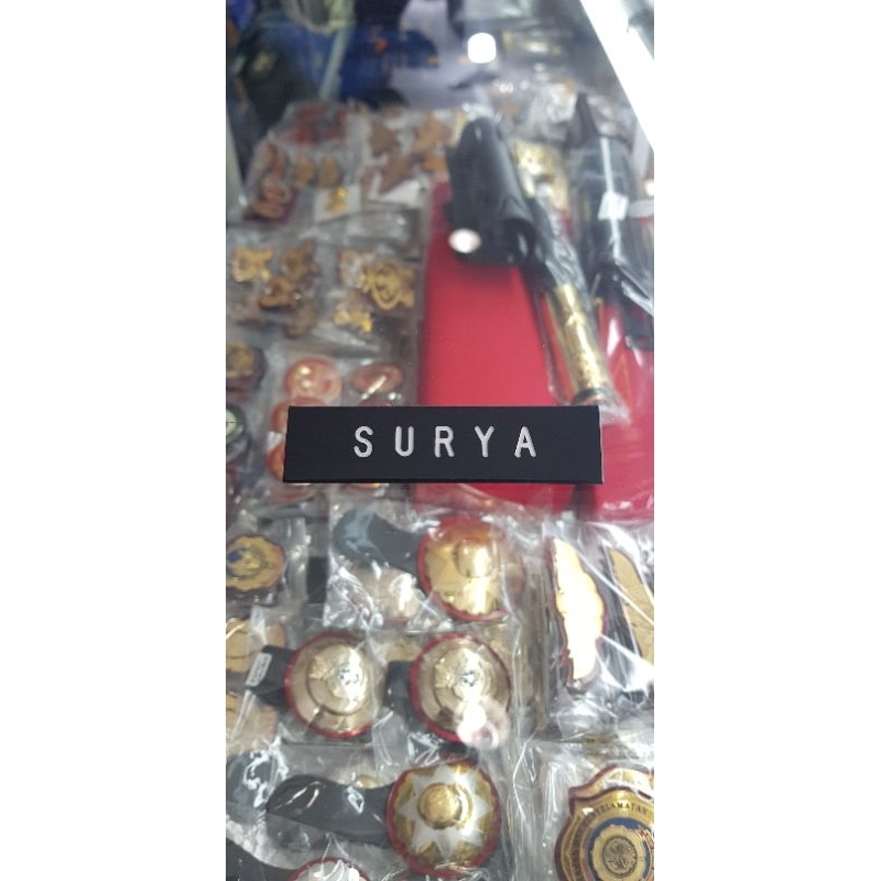 

nama dada nametag name tag PDH PDU grafir biasa