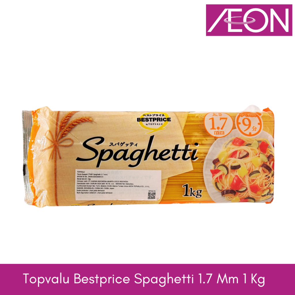 

Topvalu Bestprice Spaghetti 1.7 Mm 1 Kg