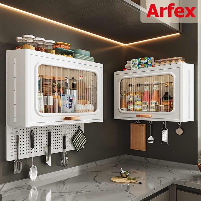 【Arfex】Lemari Dapur Gantung Lemari Dinding Dapur Rak Gantung Dapur Kabinet Dapur Atas Rak Bumbu Dapu