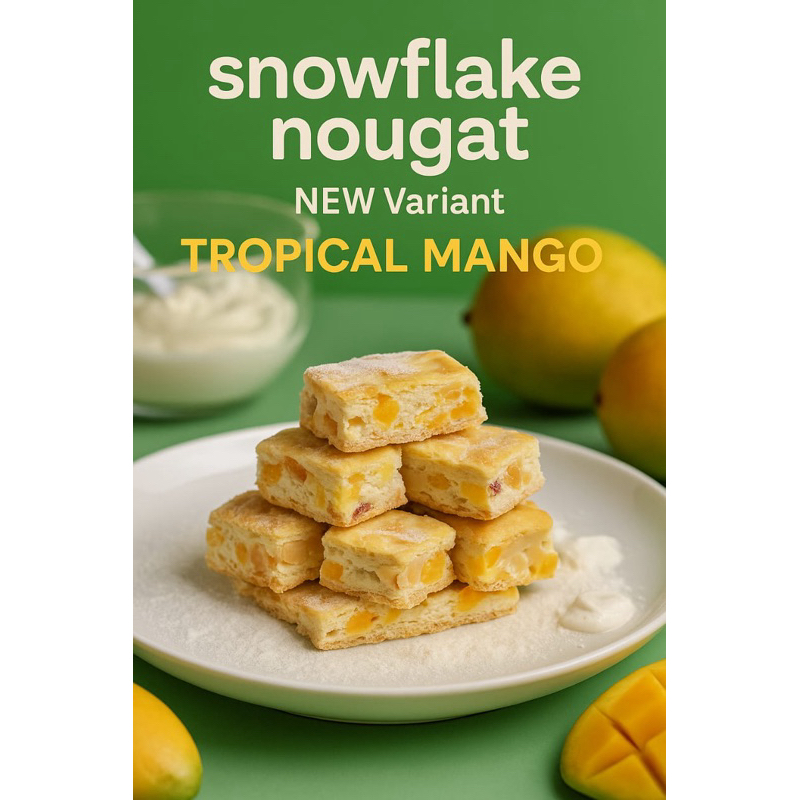 

Mokumo snowflake nougat crisp “Tropical Mango”