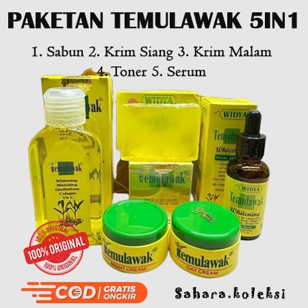 CREAM TEMULAWAK | PAKET CREAM TEMULAWAK 5IN1 LENGKAP 0RIGINAL