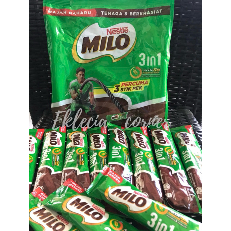 

Milo Sachet 3 in 1 Stik Ecer