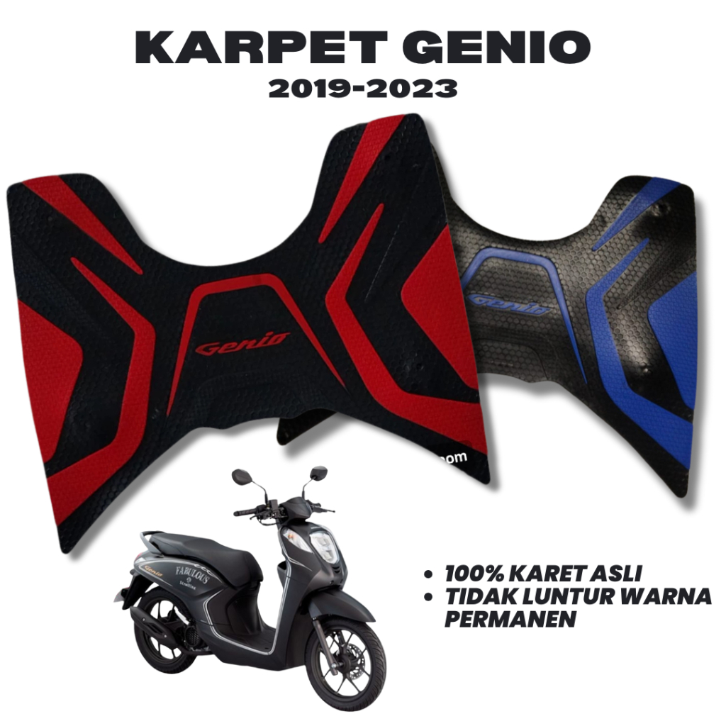 karpet motor genio / pijakan kaki motor honda genio