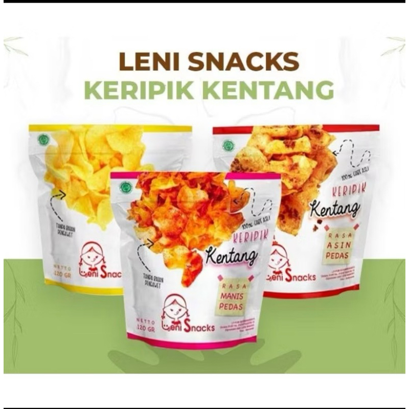 

Leni snack keripik kentang & singkong