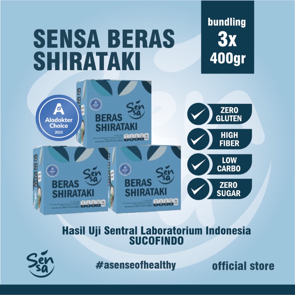 

Sensa Shirataki Bundle 400 GR x 3