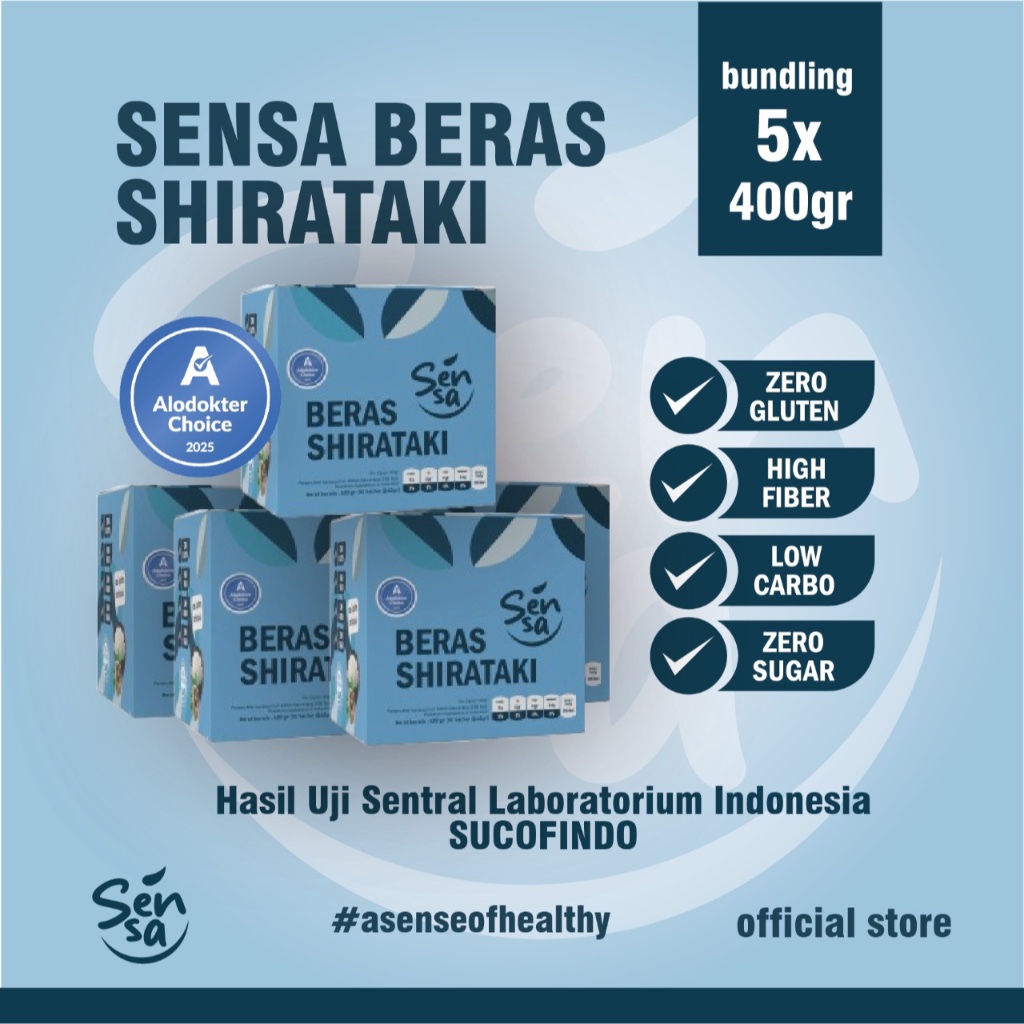 

Sensa Shirataki Bundle 400 GR x 5