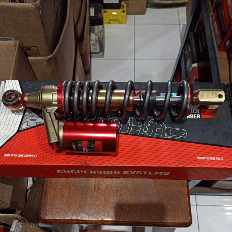 SHOCK ABSORBER BELAKANG TABUNG RIDE IT MOTOR VARIO 125/VARIO 150(330MM)
