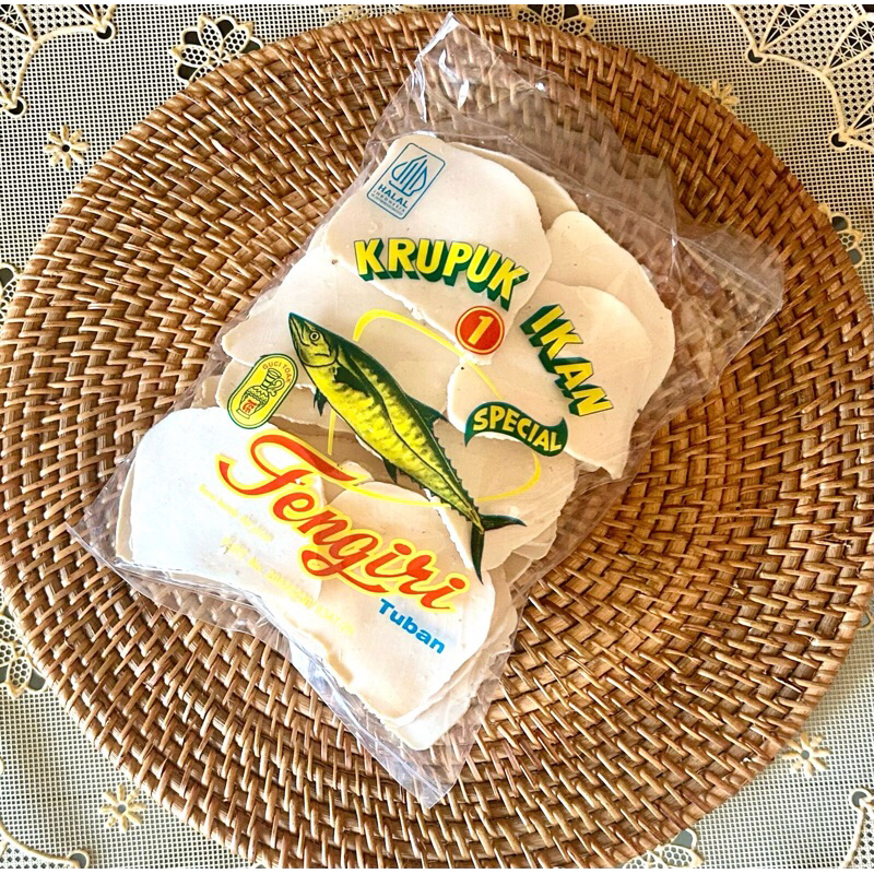

KRUPUK IKAN TENGIRI cap GUCI TOAK POTONGAN BESAR Asli Tuban