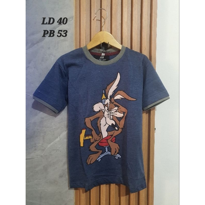 SALE - Kaos Anak HM / Kaos anak adem / Kaos anak sablon / Kids Tshirt / Kids T-shirt HM Coyote