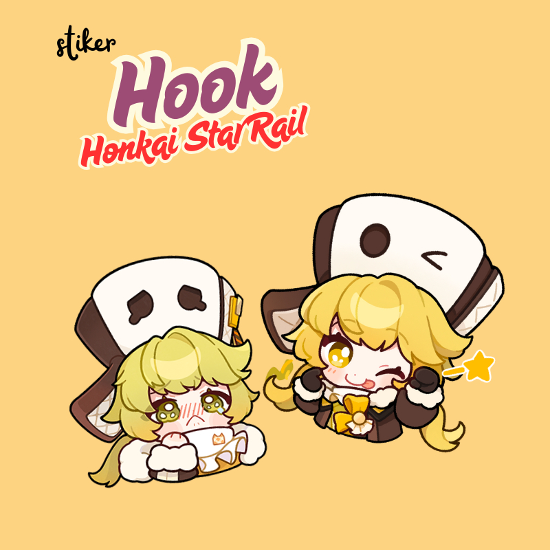 

STIKER HOOK HSR | STICKER HOOK HONKAI STAR RAIL 7 CM VINYL ANTI AIR