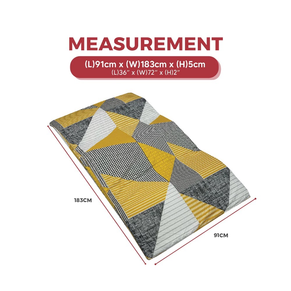 Kasur Lipat Busa Rebonded Anti Kempes 70x180 cm – Nyaman & Tahan Lama
