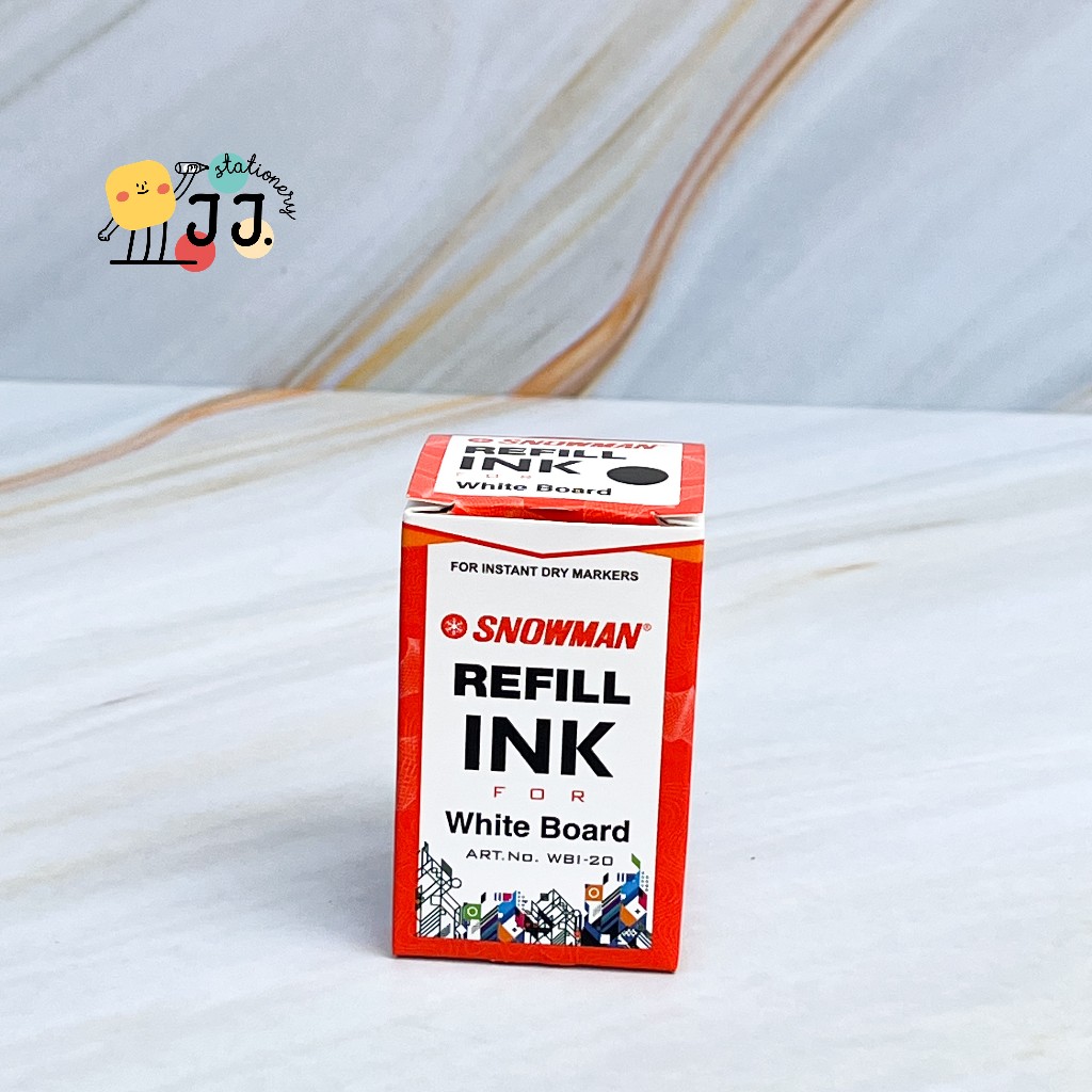 

[1 Botol ] TINTA SNOWMAN WHITEBOARD / Refill Spidol Snowman Whiteboard / Refill Snowman Bisa dihapus / Tinta Papan Snowman Hitam