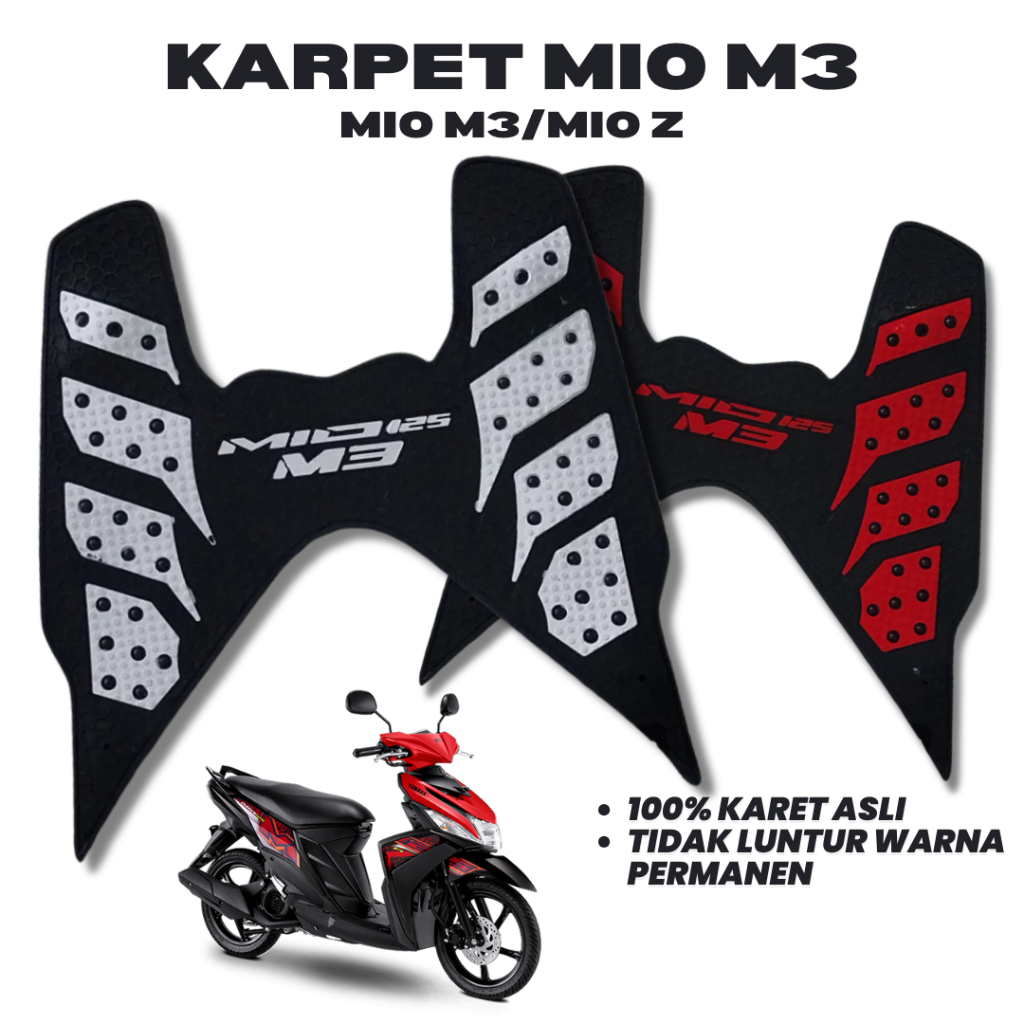 karpet motor mio m3 / pijakan kaki motor yamaha mio m3
