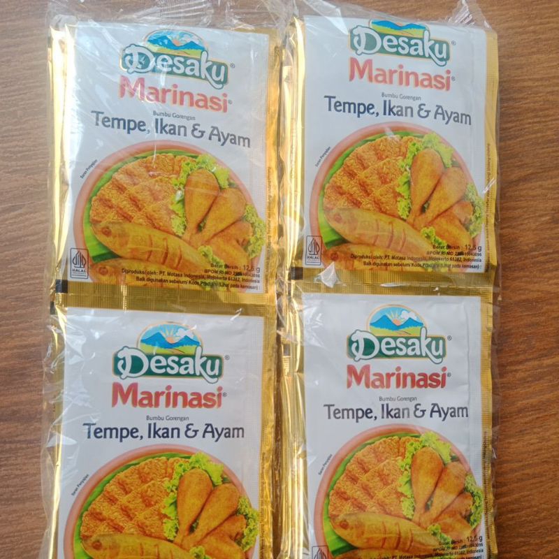 

Desaku marinasi Bumbu gorengan Tempe, ikan dan ayam isi12pcs