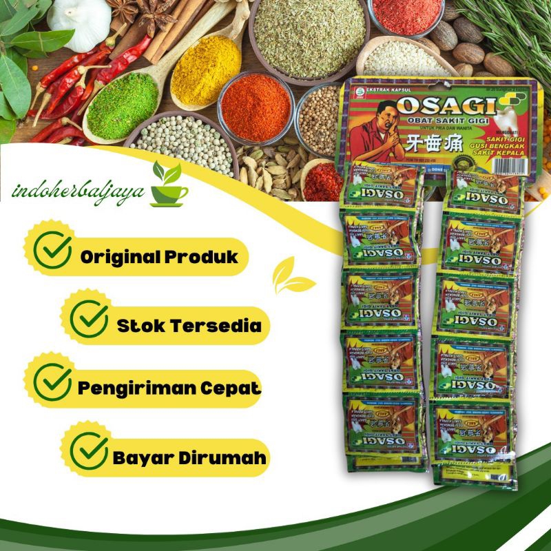 

OSAGI [HIJAU] KAPSUL ORIGINAL ISI 20 SASET