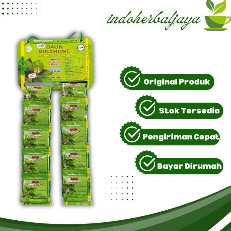 

Daun Binahong Kapsul 1 Hanger isi 20 Sachet