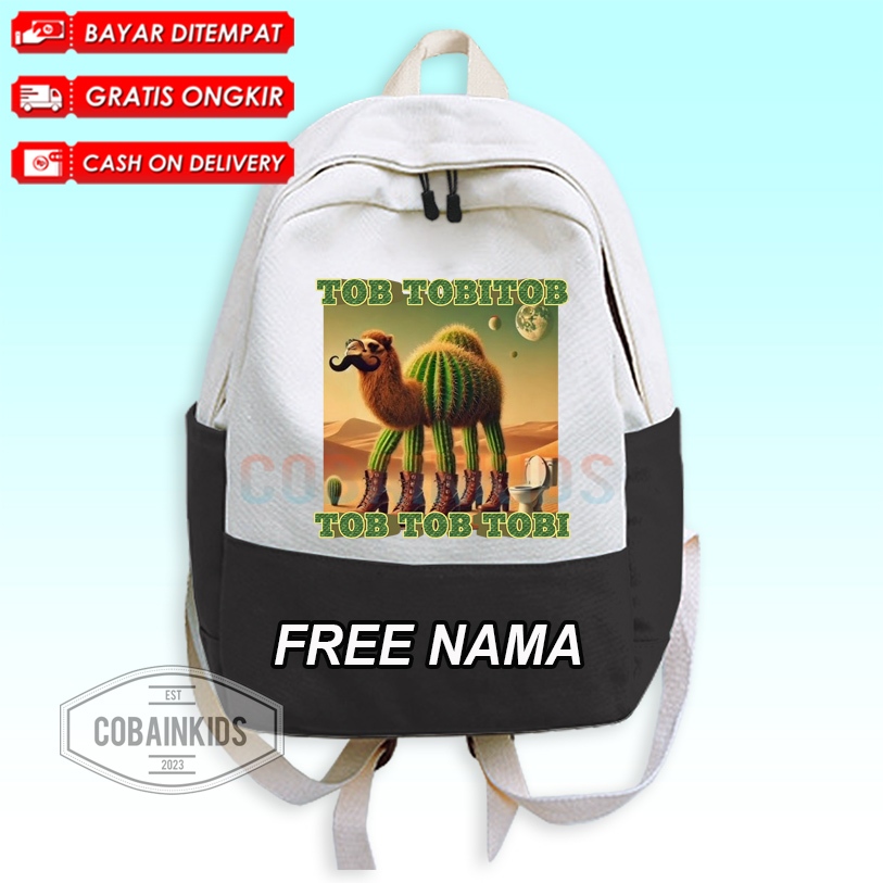 (BISA COD) Tas Ransel Anak Usia 3-12Thn MOTIF  ANOMALI TOB TOBI TOB / String Bag Anak TOB TOBI TOB T