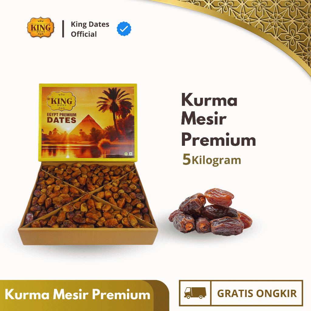 

Kurma King Dates Mesir Premium 5kg