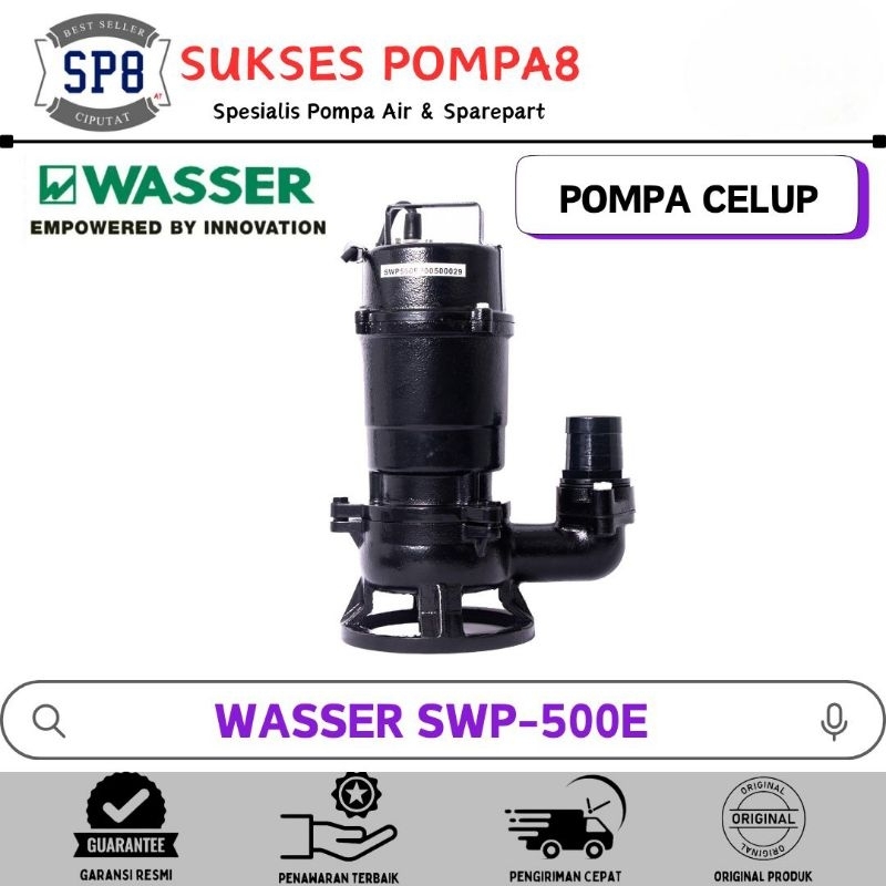 Pompa Celup Air Kotor Wasser SWP-500E / Submersible Pump 500W