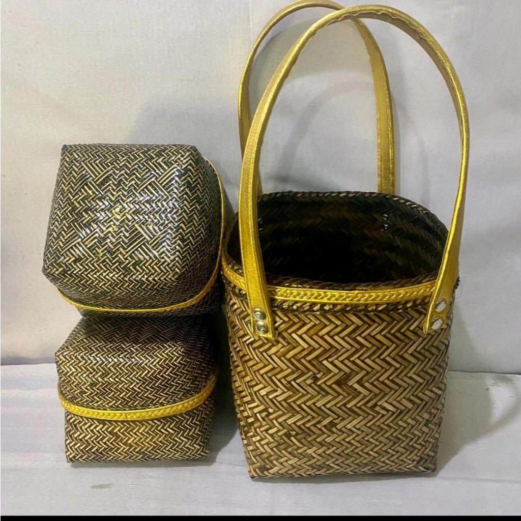 Set 2 Keben Bambu Model Klasik