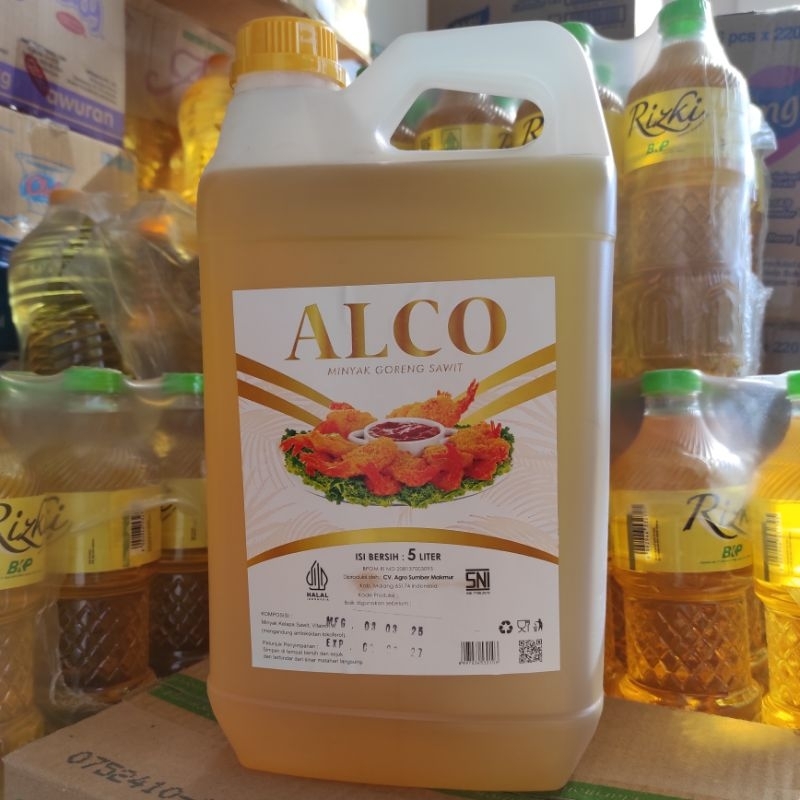 

Minyak Goreng Alco Jirigen 5 Liter