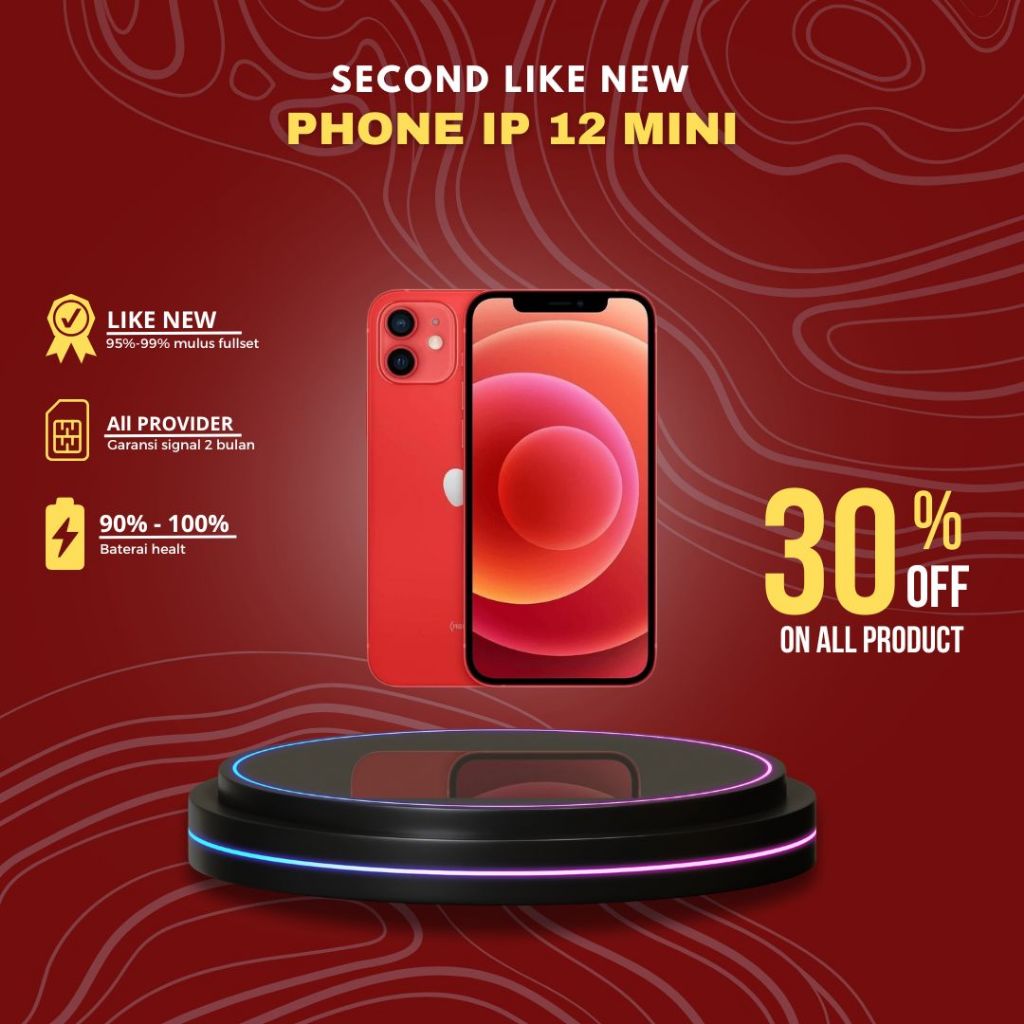 IP 12 MINI SERIES 128GB/64GB SECOND ORIGINAL