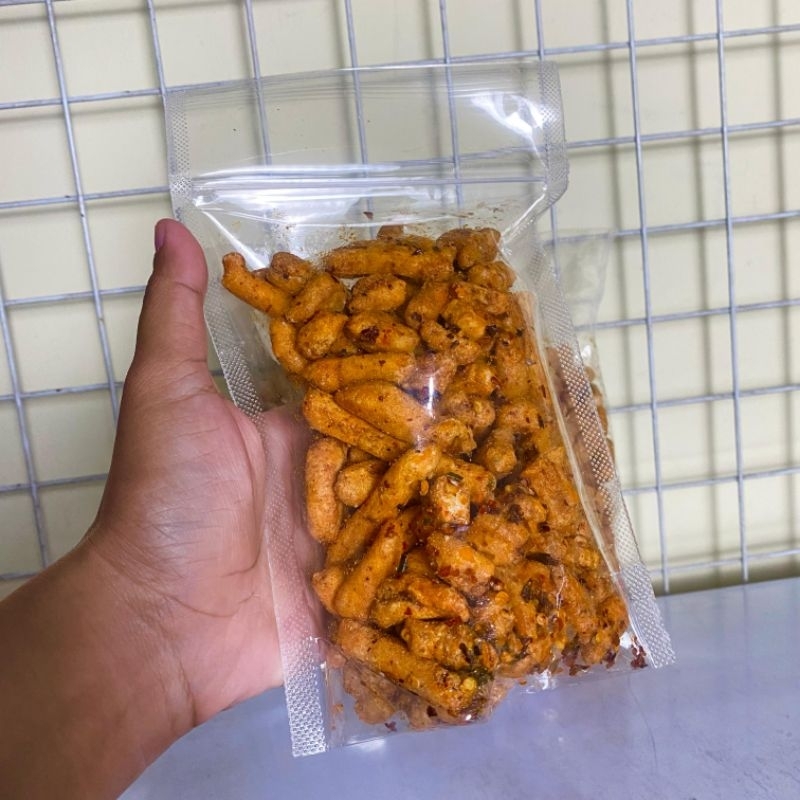 

Basreng Stik Daun Jeruk Rasa Extra Pedas Gurih Renyah 150gr