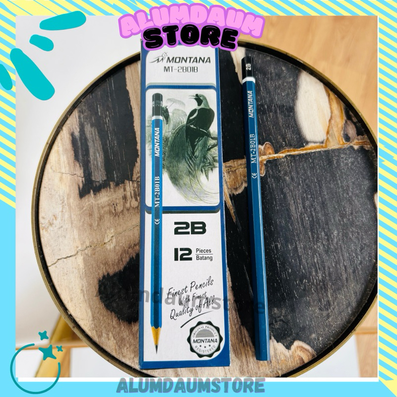 

Pencil 2B Computer Raut Murah Montana Mt-2b01 B 1 Pak isi 12 pcs