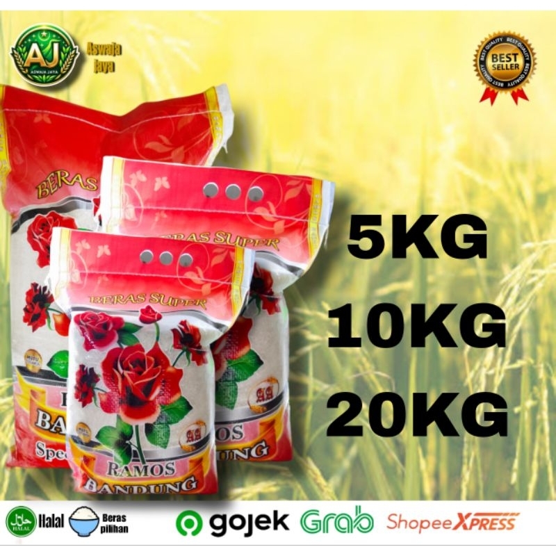 

Beras Ramos Bandung 5KG-10KG-20KG SUPER QUALITY