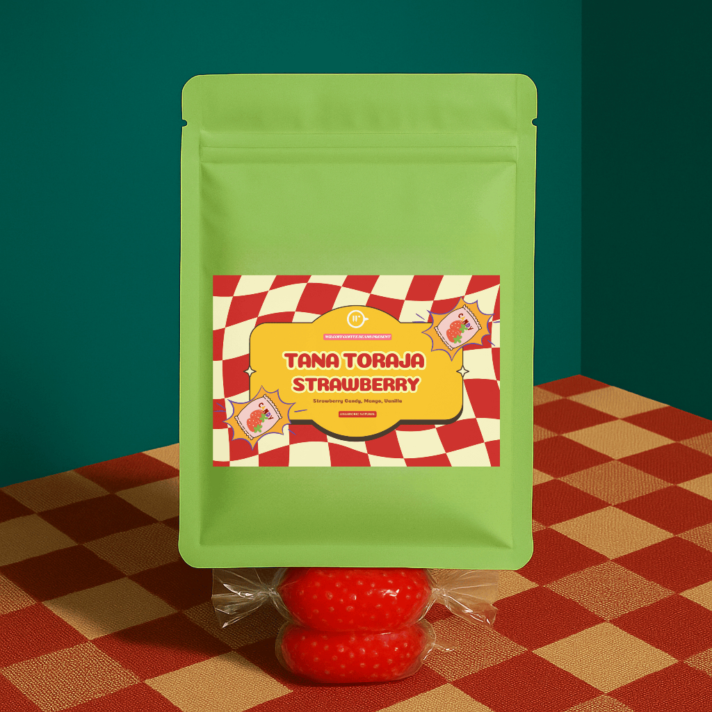 

Kopi Arabika Tana Toraja Strawberry Candy Natural Anaerobic Process – Biji Kopi Premium Single Origin by Wilcoff 450gr