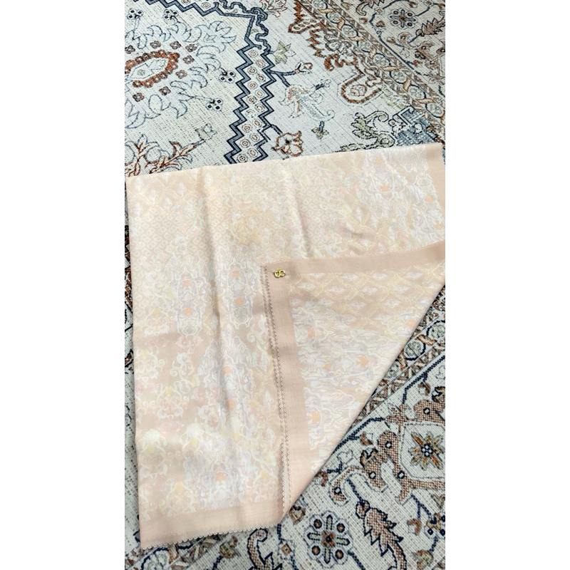 preloved jilbab button scarves ori warna Tan