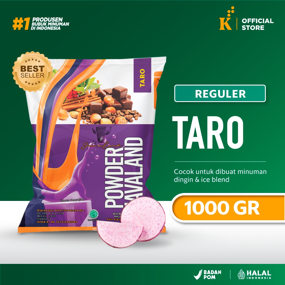 

Bubuk Minuman Bubble Powder Drink Rasa Taro Javaland 1 kg