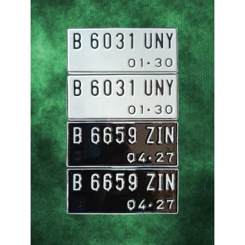 [NEW PRODUCT] Plat Nomor Untuk Motor Ukuran Standar Samsat Font Standar & Font Baru