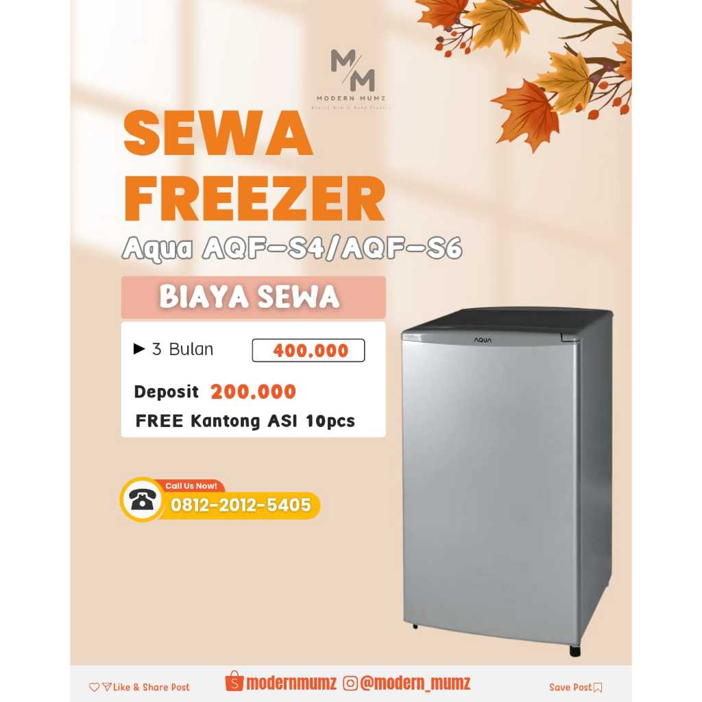 Sewa Freezer ASI Aqua | Kulkas ASI