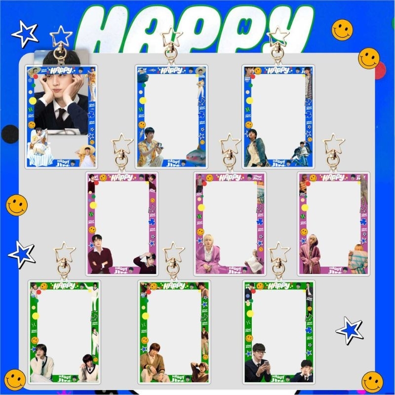 BTS Seokjin Photocard Holder Akrilik Happy