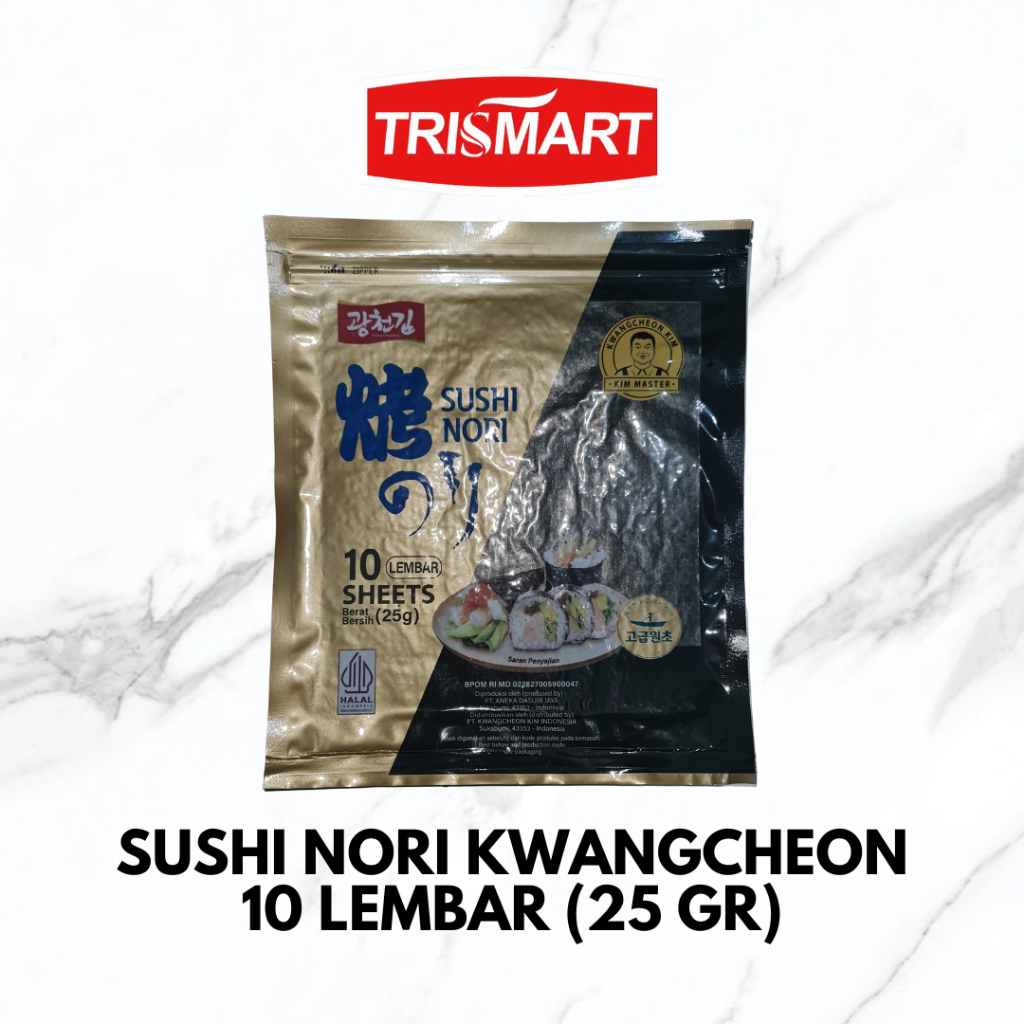 

SUSHI NORI BY KWANGCHEON KIM ISI 10 LEMBAR (25 GR)