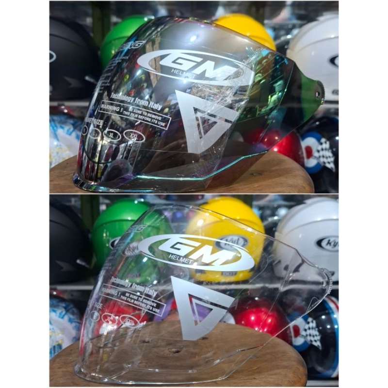 KACA VISOR HELM GM FIGHTER BENING PELANGI ORIGINAL