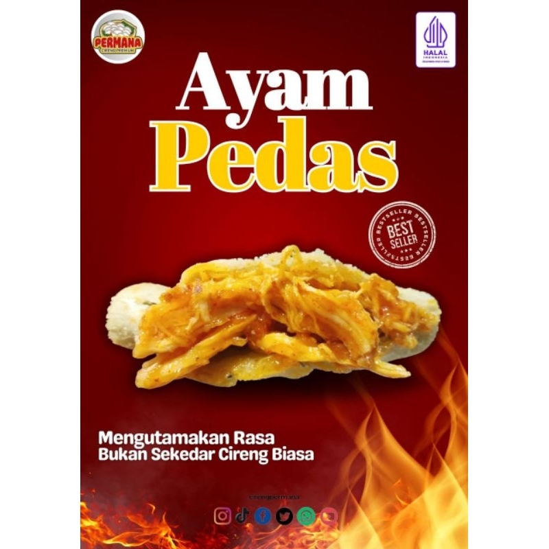 

Permana Cireng Isi Premium Ayam Pedas Manis