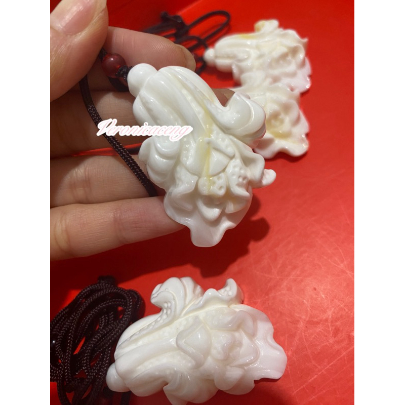 Liontin salib kalung kerang putih premium Kalung Liontin Giok - Liontin Putih - Liontin Kerang putih