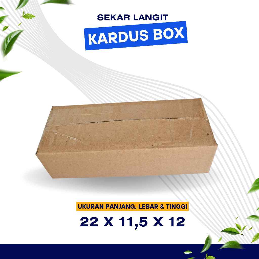 

kardus ukuran 22x11,5x12