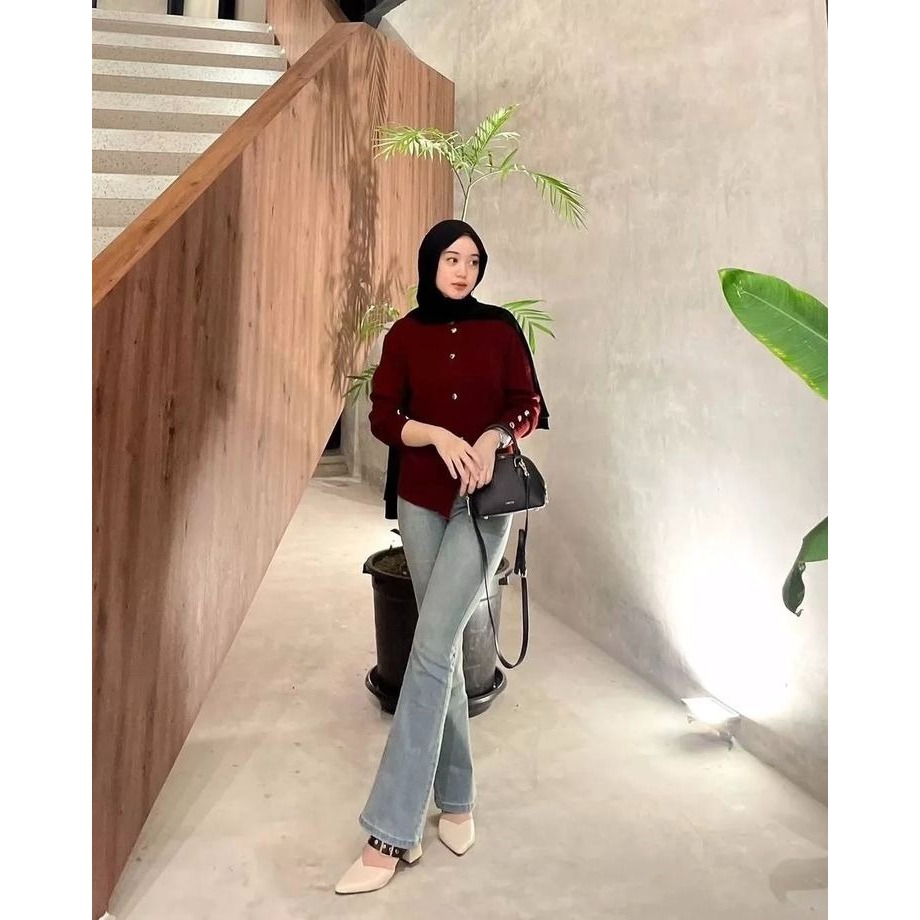 Celana Cutbray Jeans - Cutbray Jeans Kekinian - Cutbray Jeans Panjang - Cutbray Wanita