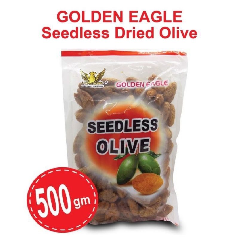 

Golden Eagle Seedless Olive Manisan Buah Zaitun Kering Dried Olive