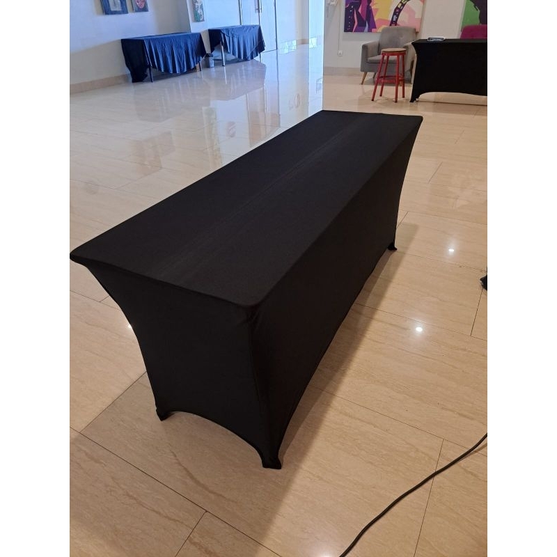 cover meja IBM model ketat [ cover meja hotel [ table cover