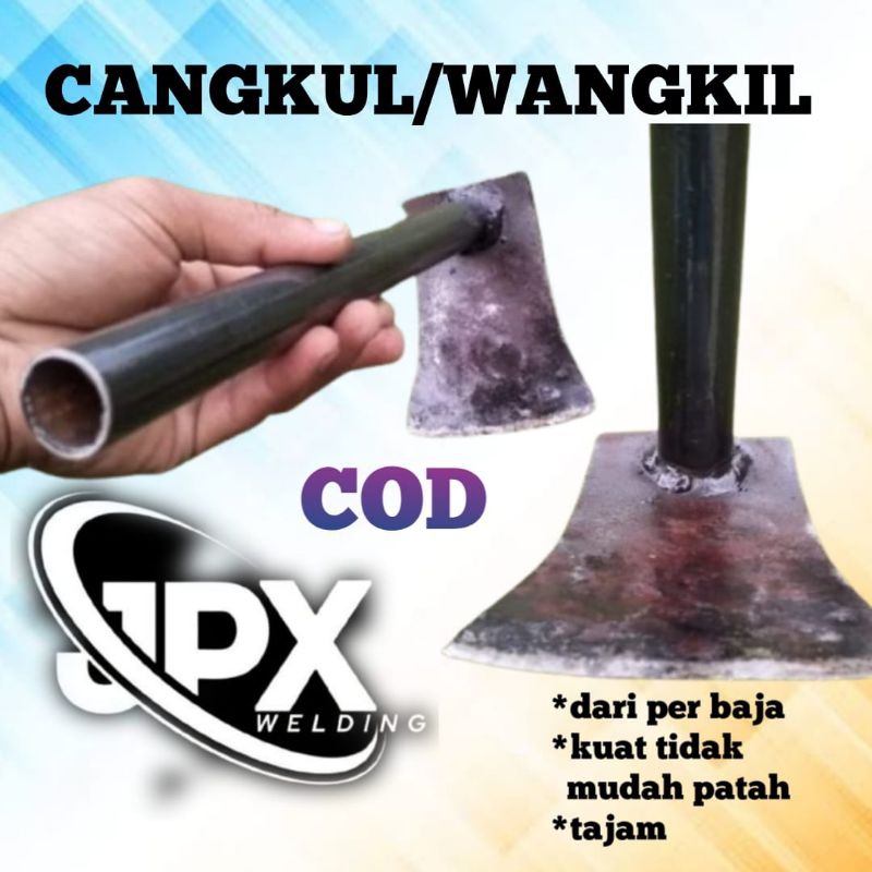 Cangkul Mini-Wangkil-Gathul Tanah-Koret Rumput Bahan Per Baja Asli