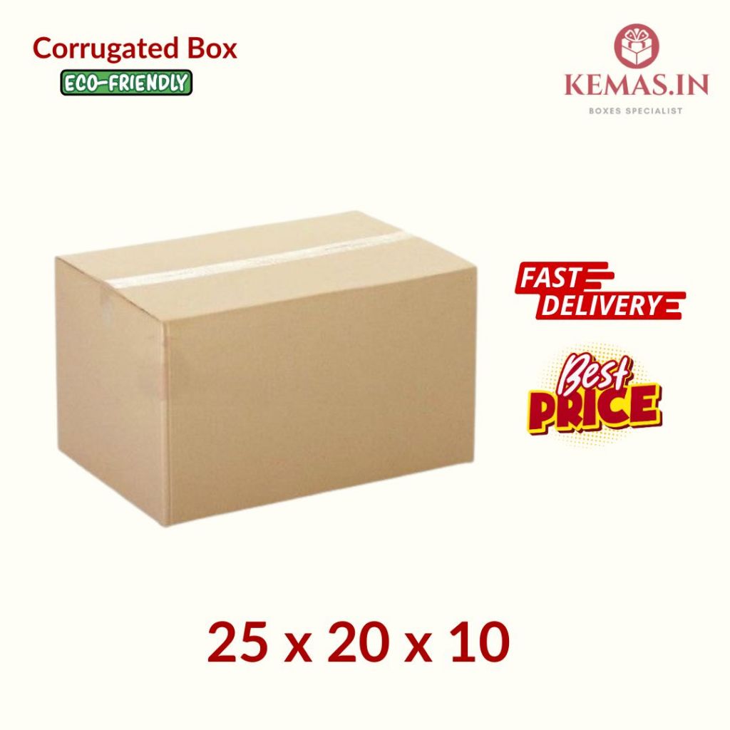 

KARDUS|KOTAK|KARTON BOX POLOS 25x20x10 MURAH BARU PACKING PACKAGING