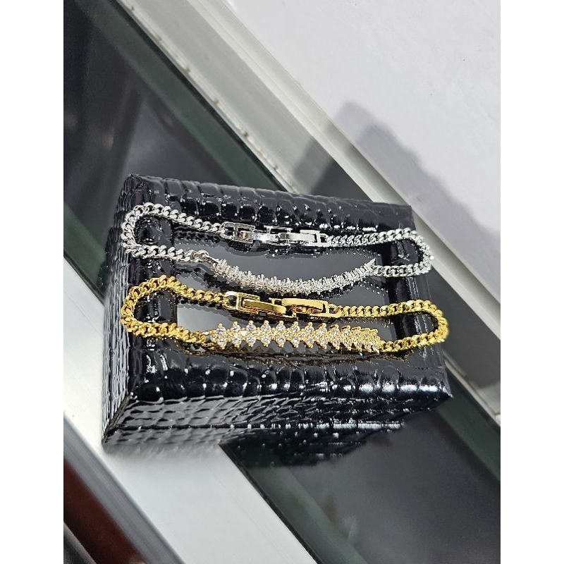 gelang rhodium, gelang plat mata ,gelang dewasa