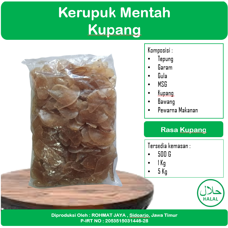 

KERUPUK KUPANG 5 KG MENTAH